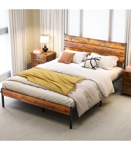 Amazon.com: タンスのゲン Tansu no Gen Full Bed Frame with
